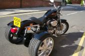 Superb glossy black Harley-Davidson XLH 883 Trike for sale