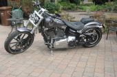 Harley Davidson SOFTAIL BREAKOUT 2015 250 Miles TWIN HEADLIGHT CONVERSION for sale