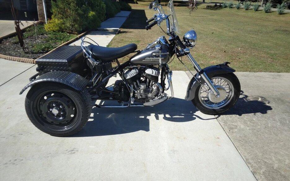 1965 Harley-Davidson Servi-Car trike, in Metallic Gray motorbike