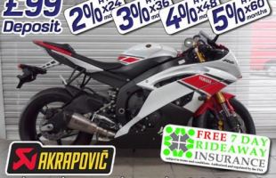 Yamaha R6 OFFICIAL WGP 50th ANNIVERSARY with FREE AKRAPOVIC CAN motorbike