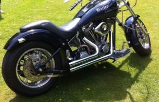 90 Harley Davidson 96 cubic inch Fatwheel Softail Custom motorbike