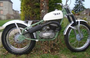 Rigid pre 65 trials Bantam BSA motorbike
