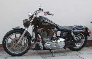 1995 Harley-Davidson FXD Black motorbike