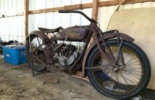 1923 Indian scout antique motorbike