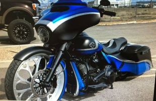 2018 Harley-Davidson Touring, colour Blue motorbike