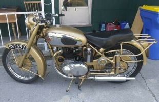 1953 BSA golden flash motorbike