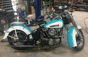 1950 Harley-Davidson Other, Blue color motorbike