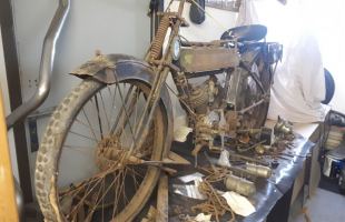 ROYAL ENFIELD 1915 3HP V TWIN 2 SPEED  BARN FIND  CONDITION motorbike