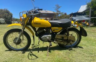Yamaha AG100 first model 382 1973 complete and original example motorbike
