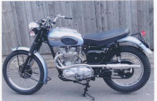 triumph tr6 trophy 1956 mint restored cond 650cc colour blue motorbike