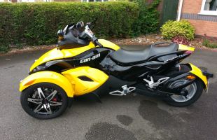 2008 58 Reg CAN-AM SPYDER, Semi-Automatic with 3860 miles motorbike
