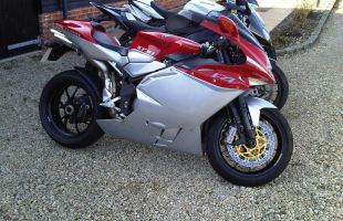 Motorcycle MV Agusta F4 1078 RR 312, March 2010, 1900 miles, 2 owners Red/Silver motorbike