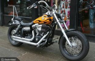 Harley-Davidson 2009 DYNA WIDE GLIDE FXDWG YELLOW FLAME CUSTOM STAGE 1 motorbike