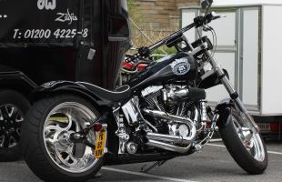 Harley-Davidson FLSTC Black motorbike