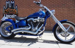 2009 Harley-Davidson FXCWC ROCKER C - Flame Blue Pearl - Full Stage1 kit fitted motorbike