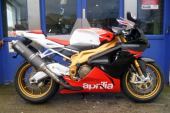 Aprilia RSV 1000 Factory 2009 white and Red Gold Ohlins FSH for sale