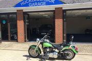 Picture 3 - 2007 Harley-Davidson FLSTF Fat Boy, two tone green motorbike