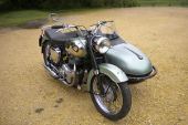 BSA A7 Shooting Star 1960 500cc & Watsonian sidecar for sale