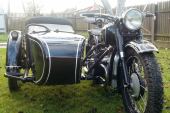 M-72 – USSR authentic military sidecar, 1952. Professional restoration. BMW R71 for sale