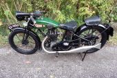 BSA 500 ohv Light 500 Super Sports 1929 Vintage Motorcycle Banury Run Bike. for sale