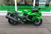 2014 Kawasaki ZZR1400 ABS / FEF / Metallic Green / 1 Owner / 1145 Miles Only!!! for sale