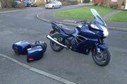 Picture 11 - Triumph Trophy 1200SE motorcycle in deep blue. SE model with almost every extra motorbike