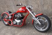 Stunning BSA A10 hardtail chopper, lowrider. Sooty's Customs, Spark in the Dark for sale