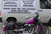 Picture 5 - Harley-Davidson FLSTF Fatboy 1340 custom purple paintwork 1999 many extras motorbike