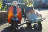 Lambretta GP200 S3 SIDECAR PROJECT  NEW PARTS FITTED- MOT - SOLID SCOOTER for sale