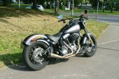 Harley-Davidson FLS Softail Slim in 2 tone Grey/Black with Roland Sands Exhuast for sale