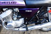 Picture 4 - Kawasaki H2C 750 Triple - 1975 UK Registered - Purple - Restored motorbike