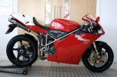 2002 Ducati 998 Red 14,692 Miles Mono Conversion Lots of Carbon Extras for sale