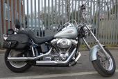 Harley-Davidson FXSTI SOFTAIL STANDARD 1449 SILVER 2 OWNER VGC PIPES SISSY for sale