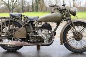Norton 16H 500 ex WOll in first paint 1945 with Dutch registration for sale