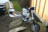 Lambretta LIS Italian silver special easy project needs finishing for sale