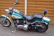 Picture 4 - Harley-Davidson FXSTC Softail Custom 1584, Turquoise & Cream, 2009 motorbike