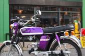 1975 Yamaha FS1E 49cc Classic Vintage Genuine UK 70's Pedal Moped In Purple, WoW for sale