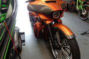 Picture 7 - 2014 Harley-Davidson Street Glide, color orange / grey motorbike