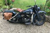 Harley Davidson WLC 1943 RAF Police 100% Original Classic WW2 military not WLA for sale