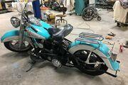 Picture 4 - 1950 Harley-Davidson Other, Blue color motorbike