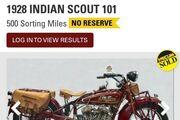 Picture 8 - 1928 Indian Scout 101, in Red motorbike