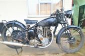 1937 Sunbeam Model 14. 250cc OHV Single. Unrestored Barn Find. Good Runner for sale