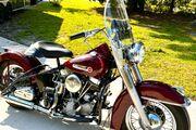Picture 8 - 1949 Harley-Davidson, Burgundy motorbike