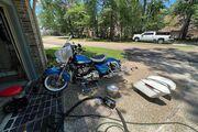 Picture 6 - 2021 Harley-Davidson Touring, Hi-Fi Blue, Black Denim & Birch White motorbike