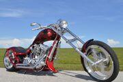 Picture 4 - 2006 Bourget Python 330 rear tire, chopper minty condition, 1 owner motorbike
