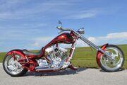 Picture 6 - 2006 Bourget Python 330 rear tire, chopper minty condition, 1 owner motorbike