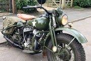 Picture 2 - Harley-Davidson WLA 45 with hand clutch as well as the foot clutch motorbike