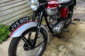 Triumph Tiger Cub T20 Motorbike 1960, 199cc, Red/Silver for sale