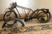 Vintage 1925 BSA Model B 2.49hp "Roundtank" Motorcyce project, incomplete for sale