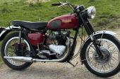 1955 Triumph T110 / TR6 style 650cc, good runner with V5C doc